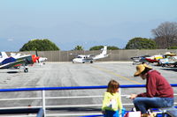 Santa Monica Municipal Airport (SMO) - A view of South-East run up area from the public view decks. - by COOL LAST SAMURAI