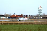 Leipzig/Halle Airport, Leipzig/Halle Germany (EDDP) - View on taxiway echo 6, rwy 26R and fire training center with old radar tower..... - by Holger Zengler