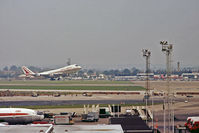 London Heathrow Airport, London, England United Kingdom (EGLL) - A 747-400, one of Air India's fleet of 6 aircraft, lifts off at Heathrow. The airports never ending alterations continue to take place in the foreground. - by Harry Longden