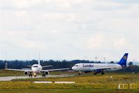 Leipzig/Halle Airport, Leipzig/Halle Germany (EDDP) - Lining up on twy november.... - by Holger Zengler