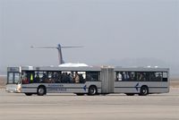 Leipzig/Halle Airport, Leipzig/Halle Germany (EDDP) - Shuttle bus on GAT..... - by Holger Zengler