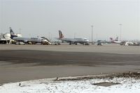 Stuttgart Echterdingen Airport, Stuttgart Germany (EDDS) - Aircrafts in attendance on apron east..... - by Holger Zengler
