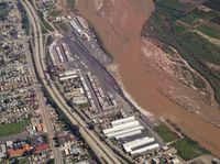 Santa Paula Airport (SZP) - Flood Damage to Runway 2005 - by v1rotate