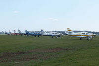 Kemble Airport, Kemble, England United Kingdom (EGBP) - Rockwell Commander fly-in at Kemble - by Chris Hall
