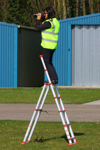 Kemble Airport, Kemble, England United Kingdom (EGBP) - aviation photographer being photographed at Kemble - by Chris Hall