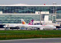 Frankfurt International Airport, Frankfurt am Main Germany (EDDF) - Business as usual at stand 114 in front of Terminal 2...... - by Holger Zengler