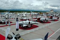 Geneva Cointrin International Airport, Geneva Switzerland (LSGG) - EBACE 2013 Static Display - by Carl Byrne (Mervbhx)