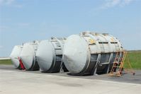 Leipzig/Halle Airport, Leipzig/Halle Germany (EDDP) - This shipping casks are used to transport AN 124 turbines from A to B.... - by Holger Zengler