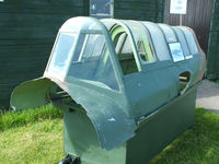 Sleap Airfield - Miles M.25 Martinet canopy at the Wartime Aircraft Recovery Group, Sleap - by Chris Hall