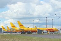 Leipzig/Halle Airport, Leipzig/Halle Germany (EDDP) - Resting canary birds on apron 4 center...... - by Holger Zengler