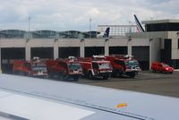 Paris Charles de Gaulle Airport (Roissy Airport), Paris France (LFPG) - South  fire trucks Center, Roissy Charles De Gaulle airport (LFPG-CDG) - by Yves-Q
