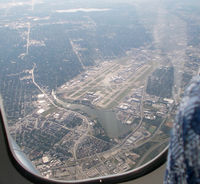 Dallas Love Field Airport (DAL) - Dallas Love Field as seen on approach to DFW - by Ronald Barker
