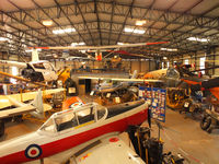 X3DT Airport - inside the main hangar at the South Yorkshire Aircraft Museum, AeroVenture, Doncaster - by Chris Hall
