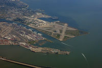 NGZ Airport - No longer active airport Alameda, CA (taken from LH's A380-800 D-AIMA, SFO-FRA) - by Micha Lueck