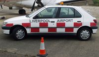Liverpool John Lennon Airport - An old emergency/security vehicle at the old Liverpool Speke Airport - by Guitarist