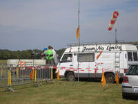 EBDT Airport - Oldtimer Fly In Schaffen - Diest , Aug 2013 
Control Tower for Fly In - by Henk Geerlings