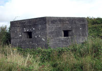 EGOP Airport - Type 22 Pillbox installed on the approach to the runway 22 threshold. - by Derek Flewin