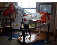 Blue Grass Airport (LEX) - Mustang horse greeter at the Aviation Museum of KY - by Ronald Barker