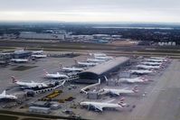 London Heathrow Airport - London Heathrow Terminal 5 British Airways / Iberia concourses. - by Jean M Braun