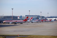 Düsseldorf International Airport, Düsseldorf Germany (EDDL) - Great line-up at Düsseldorf - by Micha Lueck