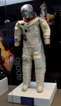 Hartsfield - Jackson Atlanta International Airport (ATL) - Apollo astronaut suit on display at Atlanta Airport - by Ronald Barker