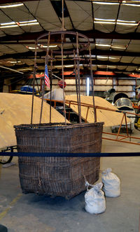 Stinson Municipal Airport (SSF) - Old balloon gondola on display at the Texas Air Museum  - by Ronald Barker