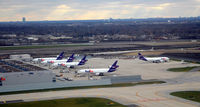 Chicago O'hare International Airport (ORD) - FedEx Cargo ramp at O'Hare - by Ronald Barker