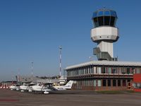 Groningen Airport Eelde - Ramp and tower of Groningen airport - by Jack Poelstra