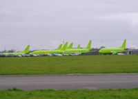 Lasham Airfield Airport, Basingstoke, England United Kingdom (EGHL) - 7 ex S7 737s in store at ATC - by John Coates