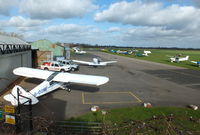 Wellesbourne Mountford Airfield - view from the Tower at Wellesbourne Mountford - by Chris Hall