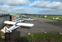 Wellesbourne Mountford Airfield Airport, Wellesbourne, England United Kingdom (EGBW) - view from the Tower at Wellesbourne Mountford - by Chris Hall