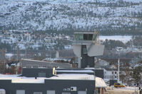 Alta Airport - Control Tower at Alta seen against a snowy February Norwegian background - by Pete Hughes