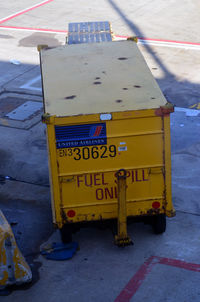 Chicago O'hare International Airport (ORD) - Fuel Spill clean up cart number 30629 at O'Hare - by Ronald Barker