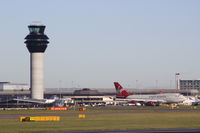 Manchester Airport, Manchester, England United Kingdom (EGCC) - New tower and Boeing 747 virgin atlantic - by Jay Shaw