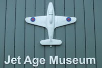 Gloucestershire Airport, Staverton, England United Kingdom (EGBJ) - above the entrance to the Jet Age Museum at Staverton - by Chris Hall
