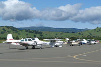 Nut Tree Airport (VCB) - Beautiful early morning lineup. - by Bill Larkins