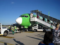 Port Elizabeth Airport - boarding ZS-OAF on charter to Comair - by Neil Henry