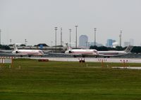 Dallas/fort Worth International Airport (DFW) - Mad Dogs in line for take off at DFW.  - by paulp