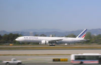 Los Angeles International Airport (LAX) - Air France B-777 arriving LAX - by John J. Boling