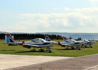 Dundee Airport, Dundee, Scotland United Kingdom (EGPN) - Tayside Aviation Grob G115 Heron's outside their hangar at Dundee Riverside EGPN - by Clive Pattle