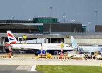Manchester Airport, Manchester, England United Kingdom (EGCC) - Viewed from the viewing area with a 200mm lens at Manchester EGCC - by Clive Pattle