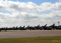 RAF Coningsby Airport, Coningsby, England United Kingdom (EGXC) - Ready for duty at RAF Coningsby EGXC. A line-up of 29 R Sqn aircraft. - by Clive Pattle