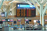 Vancouver International Airport, Vancouver, British Columbia Canada (YVR) - International Departures board - by metricbolt
