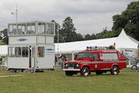 X1WP Airport - The temporary control tower at The De Havilland Moth Club's 28th International Moth Rally at Woburn Abbey Park. August 2013. - by Malcolm Clarke