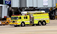Chicago O'hare International Airport (ORD) - Fire truck 10 O'Hare - by Ronald Barker