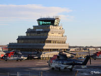 Aberdeen Airport, Aberdeen, Scotland United Kingdom (EGPD) - Shot of the Air Traffic Tower at Aberdeen EGPD close to the CHC Helicopter apron - by Clive Pattle