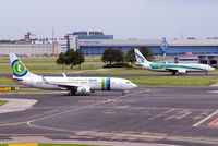 Amsterdam Schiphol Airport, Haarlemmermeer, near Amsterdam Netherlands (EHAM) - Showing new and old Transavia scheme. - by Ray Barber