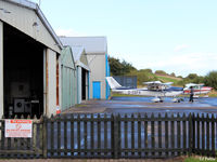 Fife Airport, Glenrothes, Scotland United Kingdom (EGPJ) - The hangar apron at Glenrothes EGPJ - by Clive Pattle