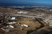 Tires Airport (Cascais Airport) - Tires Airport, Cascais Bay, and the Jail in the Foreground - by JPC