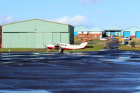Carlisle Airport, Carlisle, England United Kingdom (EGNC) - Apron view of Carlisle airport - by Clive Pattle